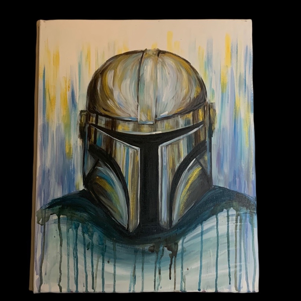 SALE!! Original painting The mandalorian starwars